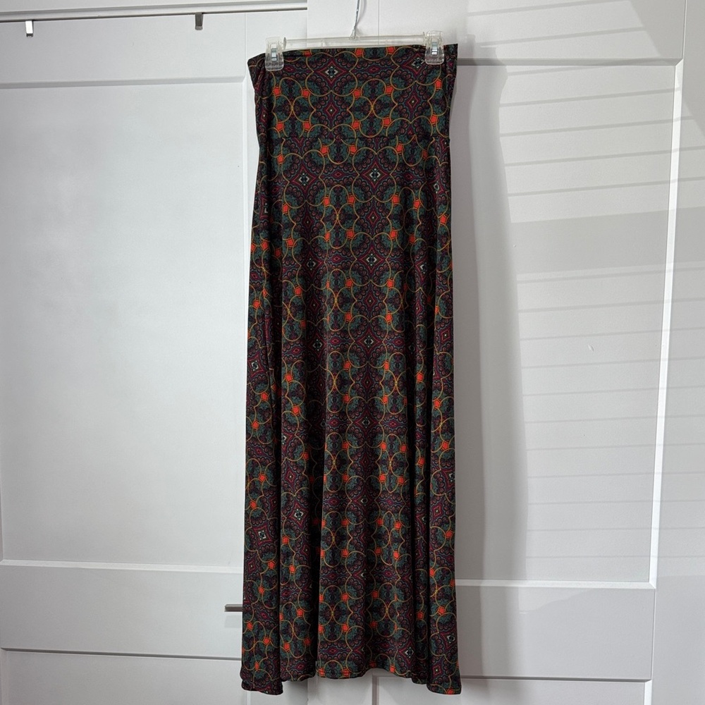 LuLaRoe Women's Maxi Skirt with Geometric Pattern